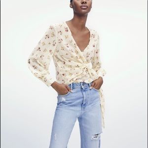 Zara Floral Print Top